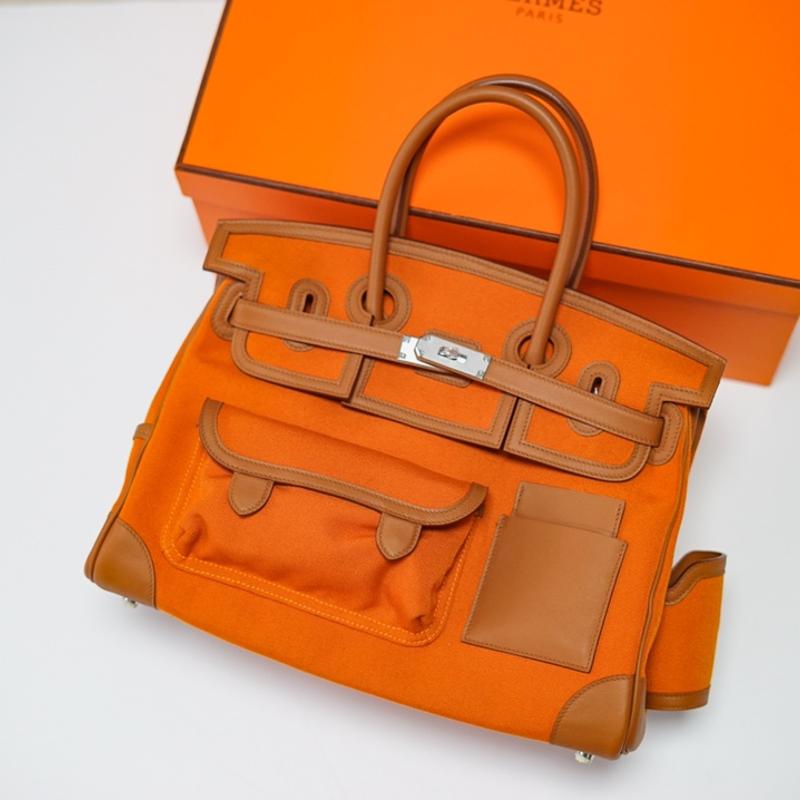 Hermes Birkin 35Cargo Bag Orange